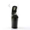 Pleaser - FLAMINGO808 KnöchelriemenSandale, Poledance Schuhe - Pole dance schuhe - Schwarz/Transparent Product image